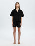 Selected Femme luisa 2/4 revers shirt black